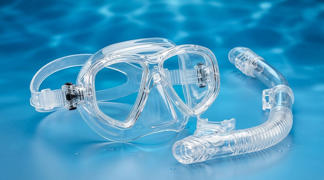 High-Clarity TPE Diving Masks: Achieving 92% Light Transmission & 4-5 Grade UV Anti-Yellowing